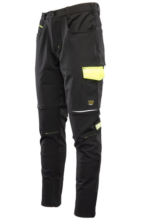 RIVAL SPODNIE SOFTSHELL CZARNY/ŻÓŁTY - Czarny-Żółty(cy) 27