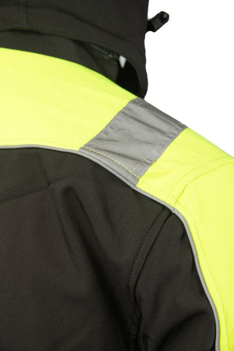 OCIEPLANY SOFTSHELL RIVAL POMARAŃCZOWY - CZARNO-POMARAŃCZOWY(cp) M