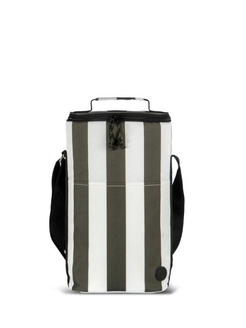 CITY TORBA TERMICZNA STRIPE WYSOKA rPET, ZIELONO-CZARNY CITY TORBA TERMICZNA STRIPE WYSOKA rPET, ZIELONO-CZARNY