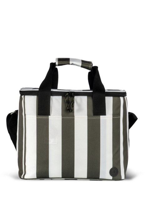 CITY TORBA TERMICZNA STRIPE rPET DUŻA, ZIELONO-BIAŁY CITY TORBA TERMICZNA STRIPE rPET DUŻA, ZIELONO-BIAŁY