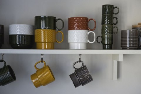 Kubek do herbaty COFFEE & MORE 2-szt, zielony Kubek do herbaty COFFEE & MORE 2-szt, zielony