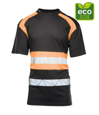 ECO RIVAL KOSZULKA CZARNY/POMARAŃCZ - Pomarańcz (_o) M